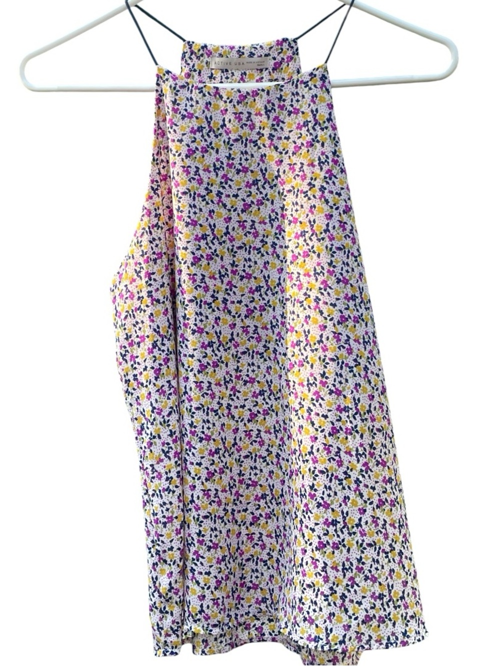 Active USA Floral Tank